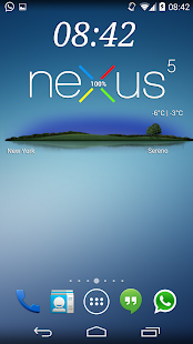 Nexus LG weather Zooper widget - screenshot thumbnail