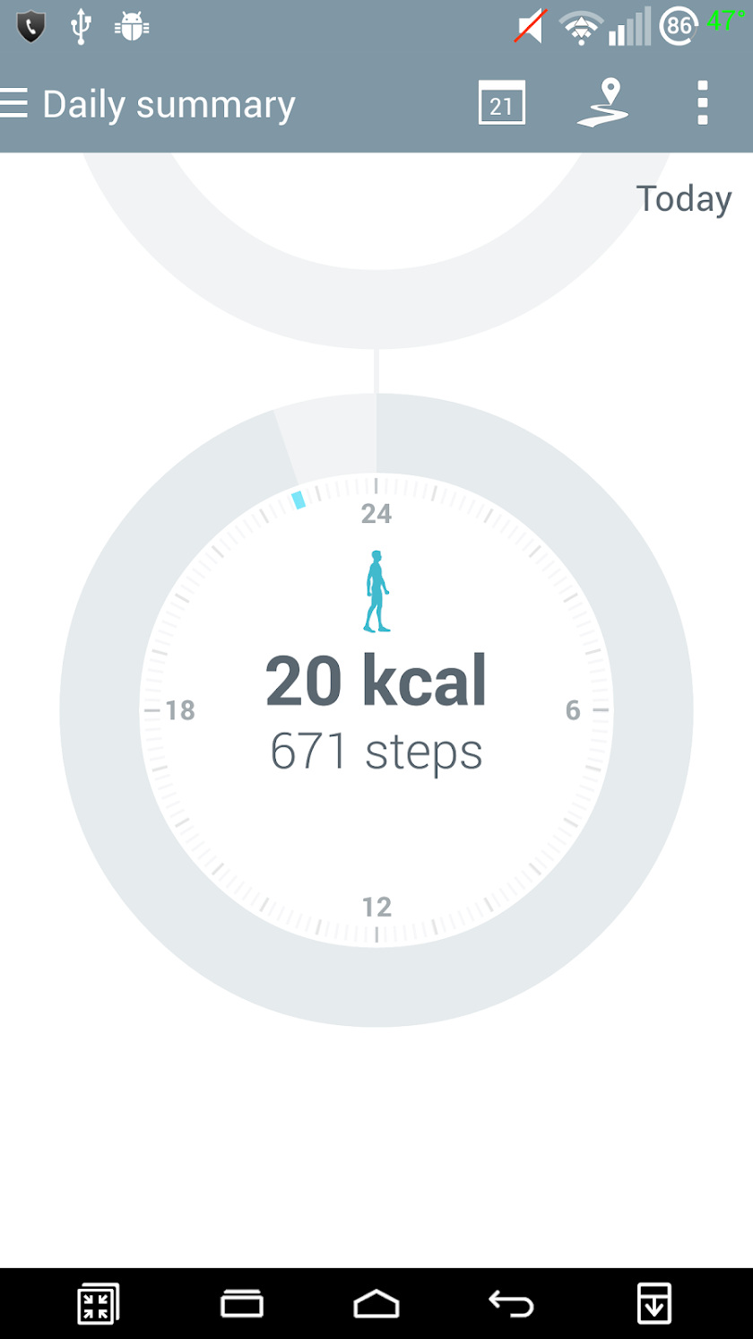 LG Health Launcher Screen 2