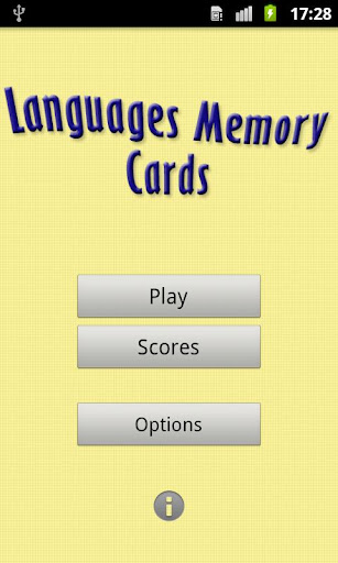 Languages Memory Cards