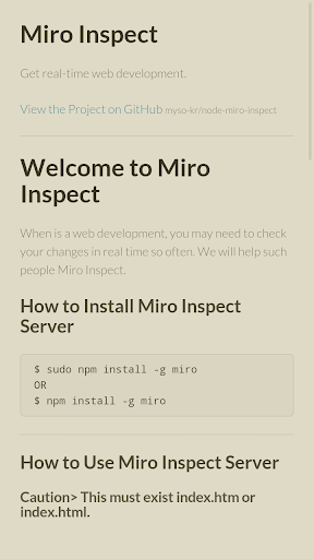 【免費生產應用App】Miro Inspect-APP點子