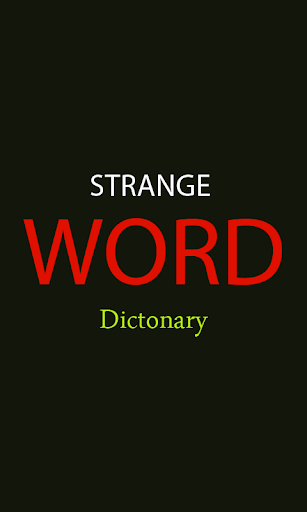 Strange Word Dictionary