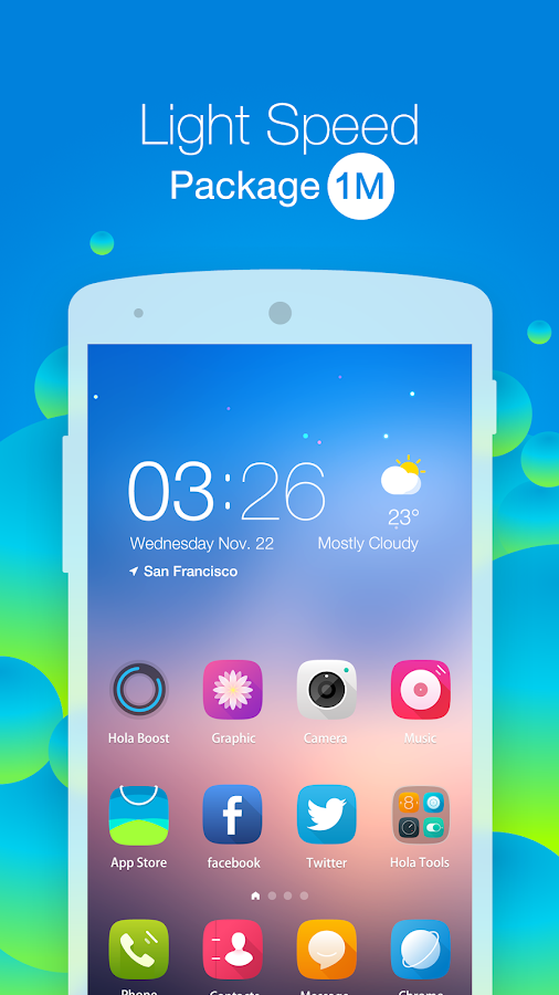 Hola Launcher - Simple & Fast - screenshot