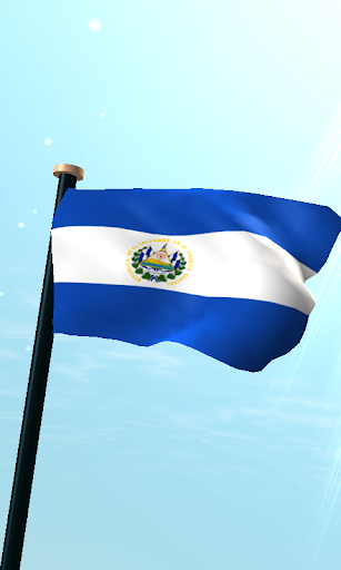 El Salvador Flag 3D Wallpaper