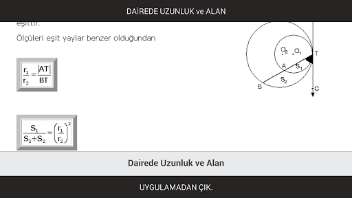 Dairede Uzunluk ve Alan