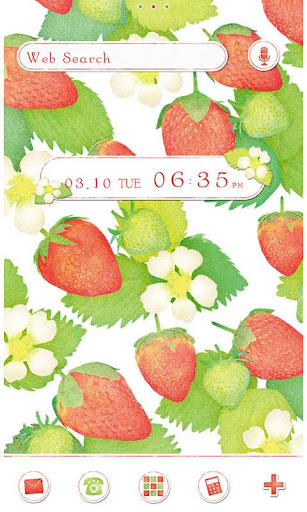 Strawberries & Flowers Theme 1.0.0 Windows u7528 1