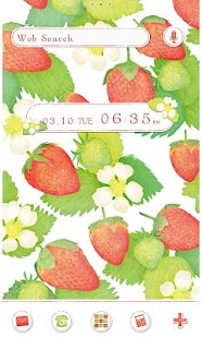 Free Download Strawberries & Flowers Theme APK for Android