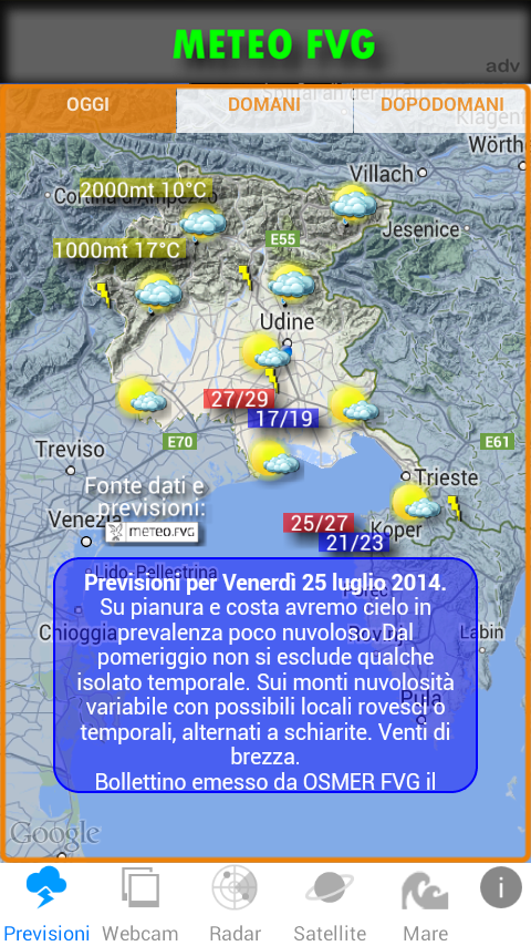 METEO FVG - App Android su Google Play