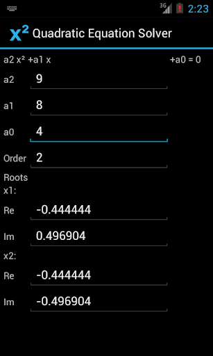 Quadratic Equation Solver