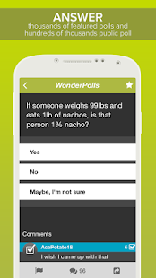 Wonder Polls: Question Answers