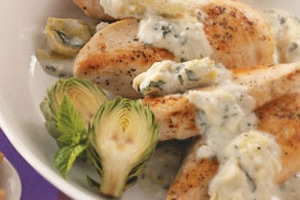 Chicken with Basil Artichoke Sauce