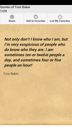 Quotes of Tom Baker