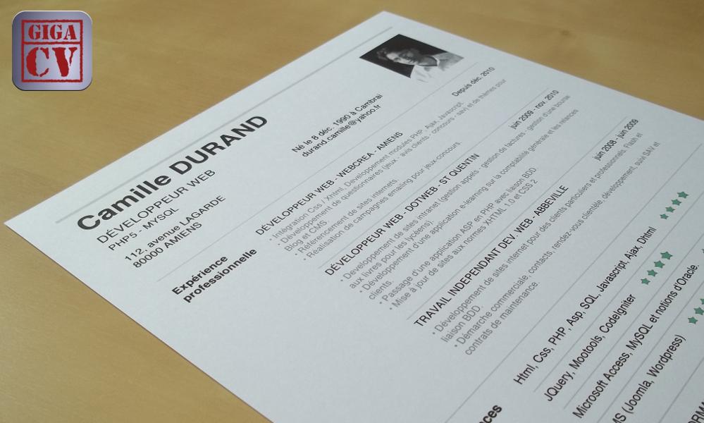 Android application giga-cv My tailor-made resume screenshort