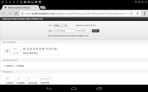 Regression Calculator