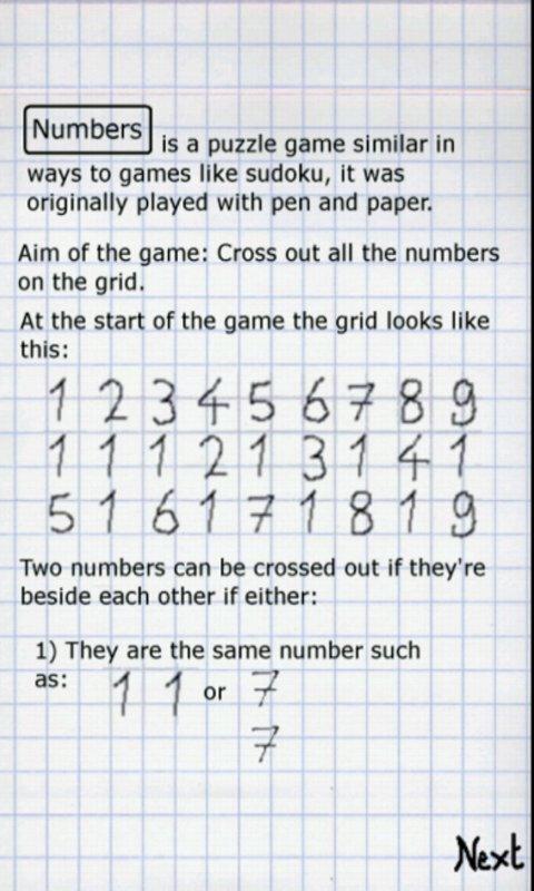 Notebook Numbers Screen 3