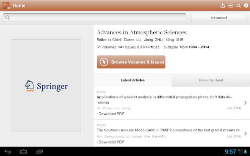 Advances Atmospheric Sciences Screenshots 0