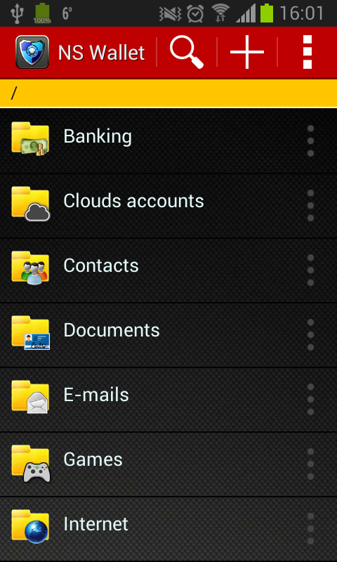 Wallets password