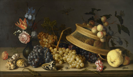 Still Life of Flowers, Fruit, Shells, and Insects