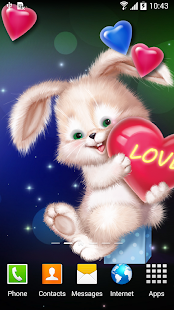 Cute Bunny Live Wallpaper(圖2)-速報App