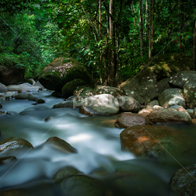 Stone & Water by Fairuz Mustaffa - Landscapes Waterscapes