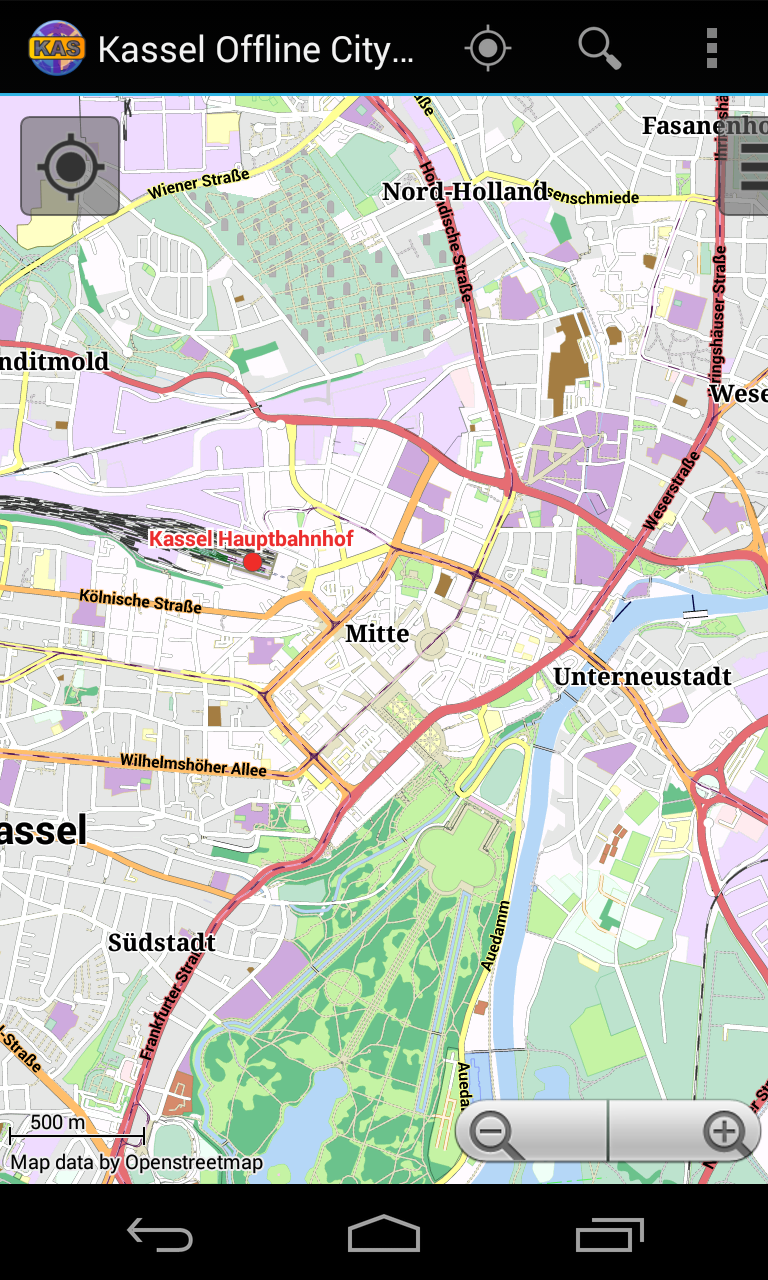 Android application Kassel Offline City Map screenshort