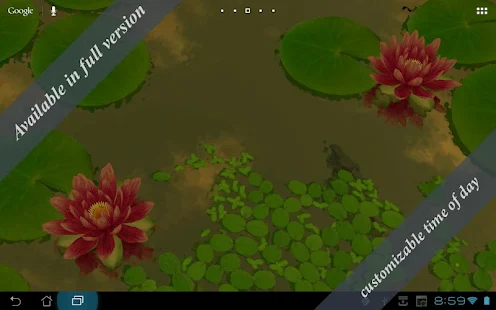 3D Lotus Pond Live Wallpaper Free(圖4)-速報App