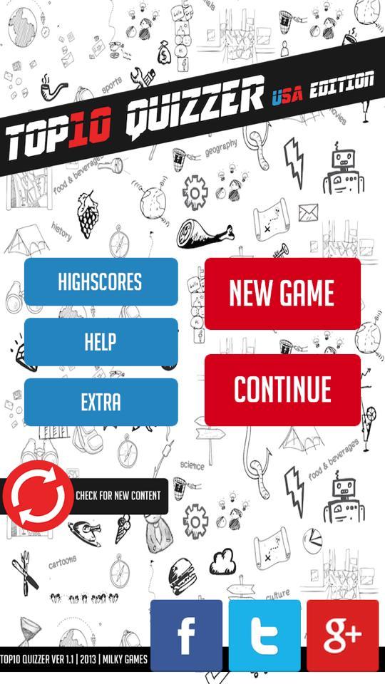 Top 10 Quizzer : Pass &amp; Play Screen 2