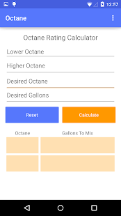 Fuel Octane Calculator Octane+ Screenshots 1