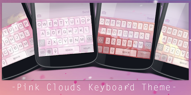 Free Download Pink Clouds Keyboard Theme APK for PC