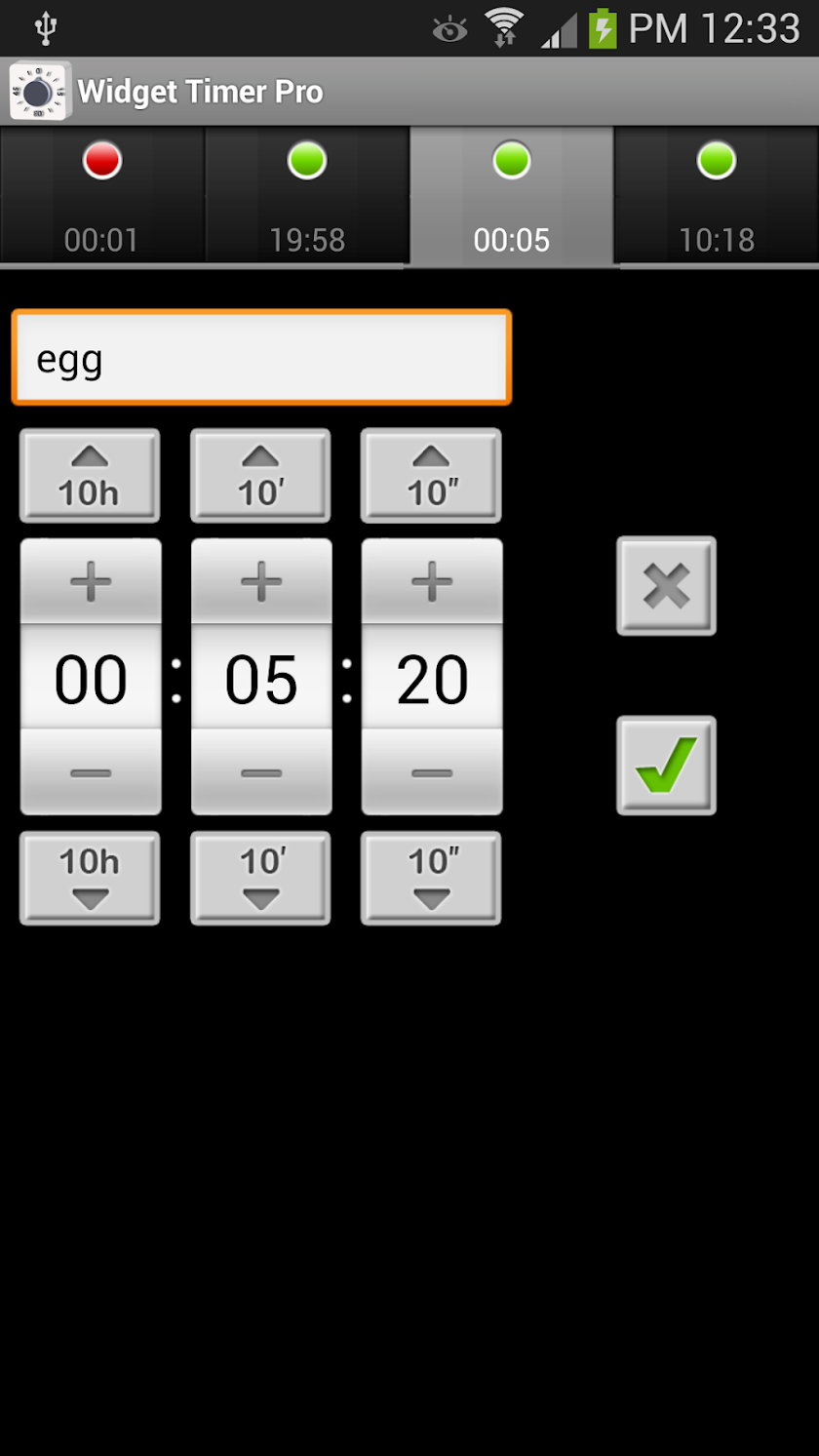 Widget Timer Pro Screen 2