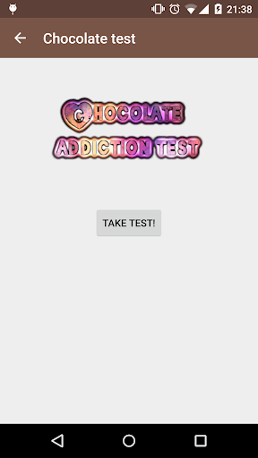 【免費生活App】Chotolate addiction test-APP點子