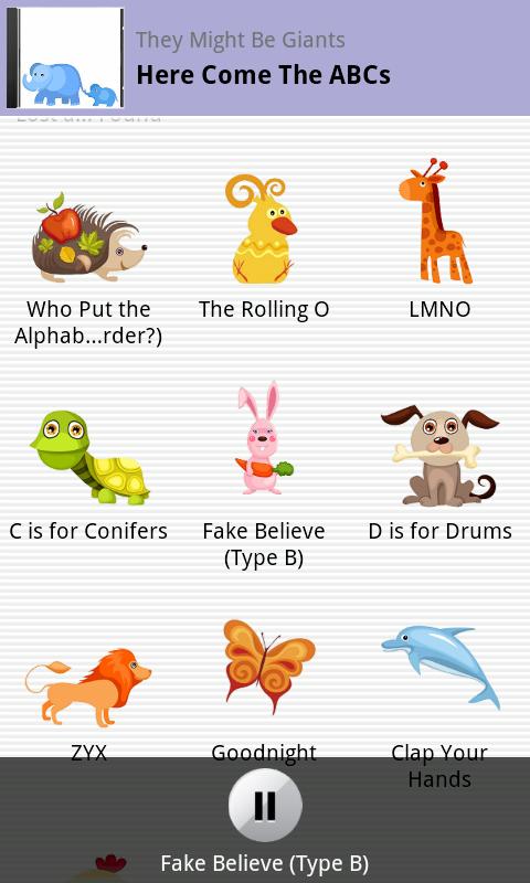 Kids Music Player Screen 2