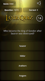 LotR Quiz Screenshots 1