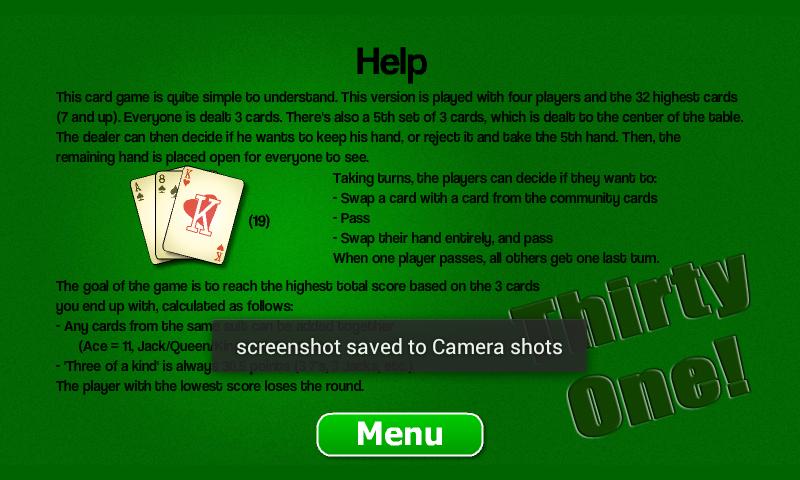 Thirty One! Screen 3