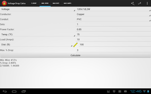 【免費生產應用App】Voltage Drop Calculator Pro-APP點子