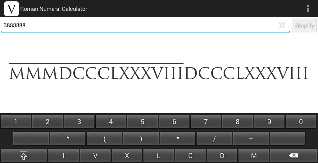 Roman Numerals Converter Android Apps on Google Play