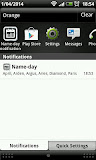 Name-day notification & widget