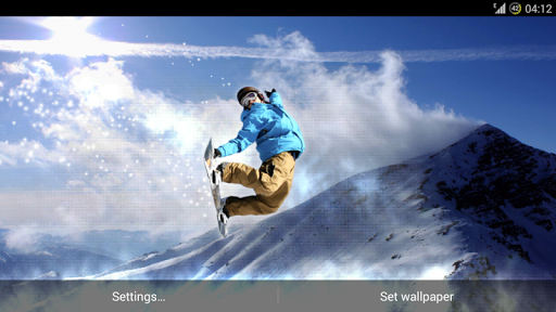 【免費個人化App】Snowboarder 3 Live Wallpaper-APP點子