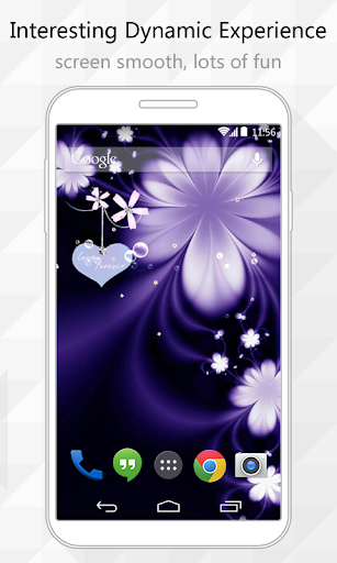 【免費個人化App】Purple Flower Live Wallpaper-APP點子