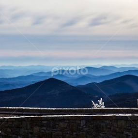 Mt. Mitchell, NC on December 31st, 2013. At 6684 feet, Mount Mitchell is the highest peak east of the Mississippi River. Absolutely beautiful (and cold) today! by Mackenzie King - Landscapes Mountains & Hills