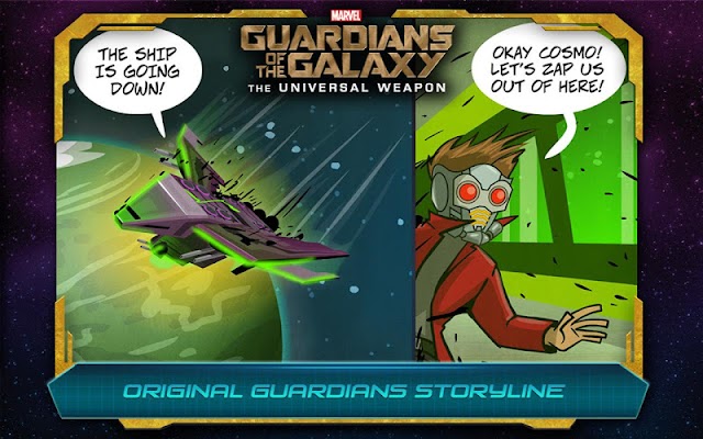 Guardianes de la Galaxia: TUW - pantalla