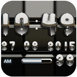 Digi Clock Black Silver widget - Latest version 2.70 for Android App ...