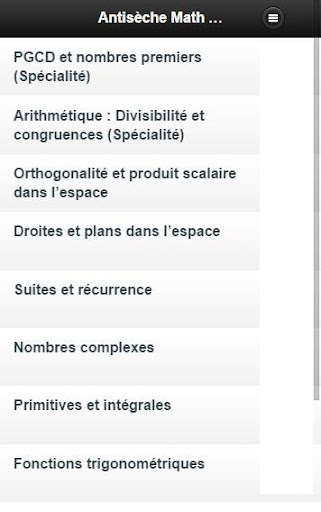 Antiseche Math Terminale S