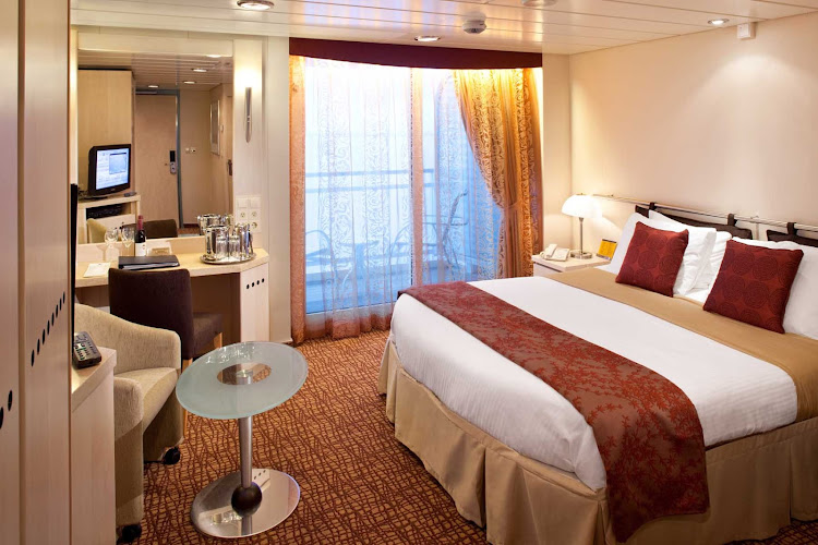 Wake up to admire the view from your private balcony while sailing on Celebrity Constellation.