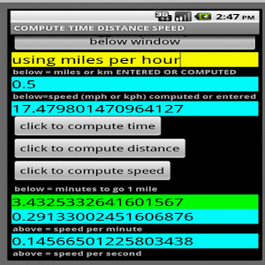 STOPWATCH SPEED DISTANCE TIME