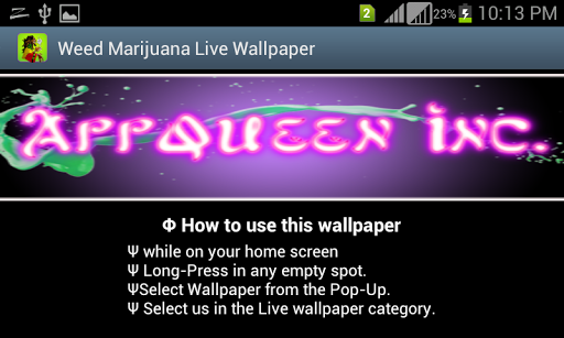 Weed Marijuana Live Wallpaper