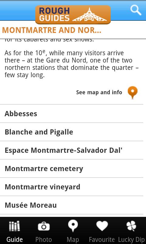 Paris: The Rough Guide Screen 2