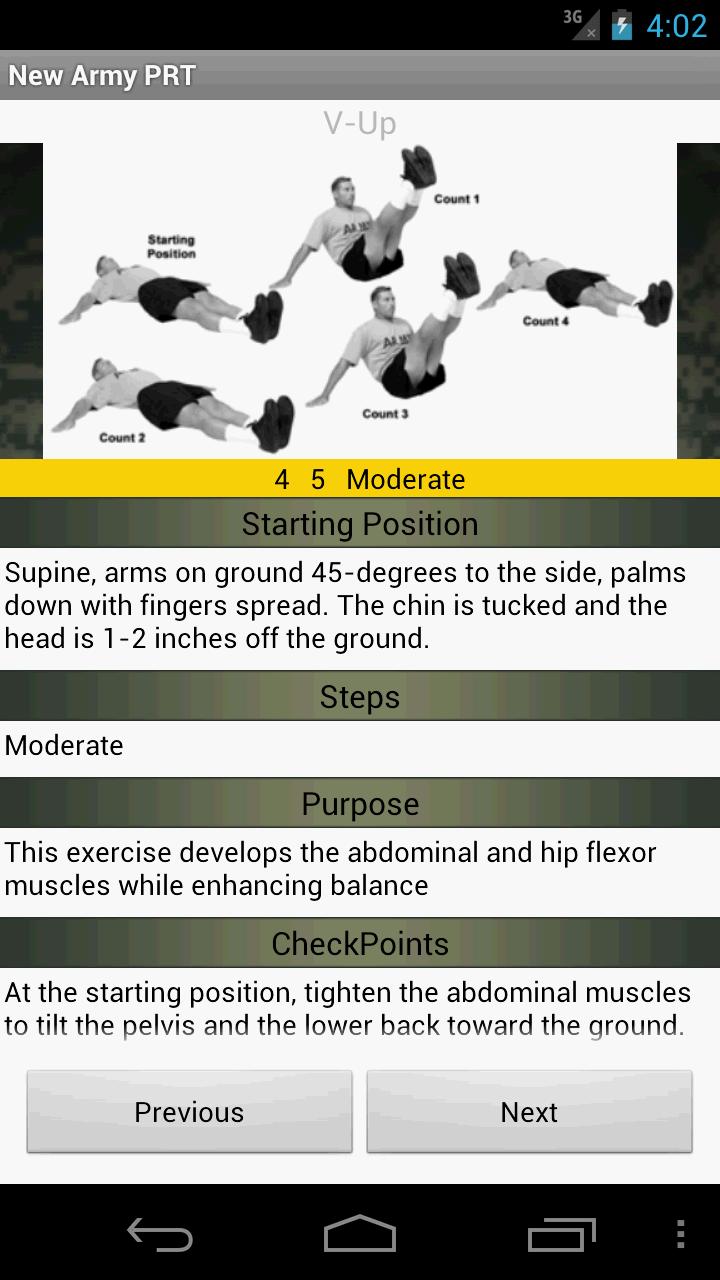Army PRT Screen 2