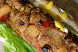 Triple-Bean Veggie Burgers