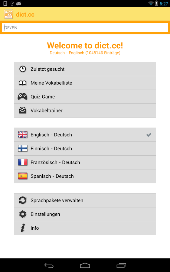 dict.cc  Wörterbuch – Android-Apps auf Google Play