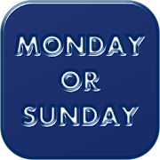 Monday or Sunday  Icon